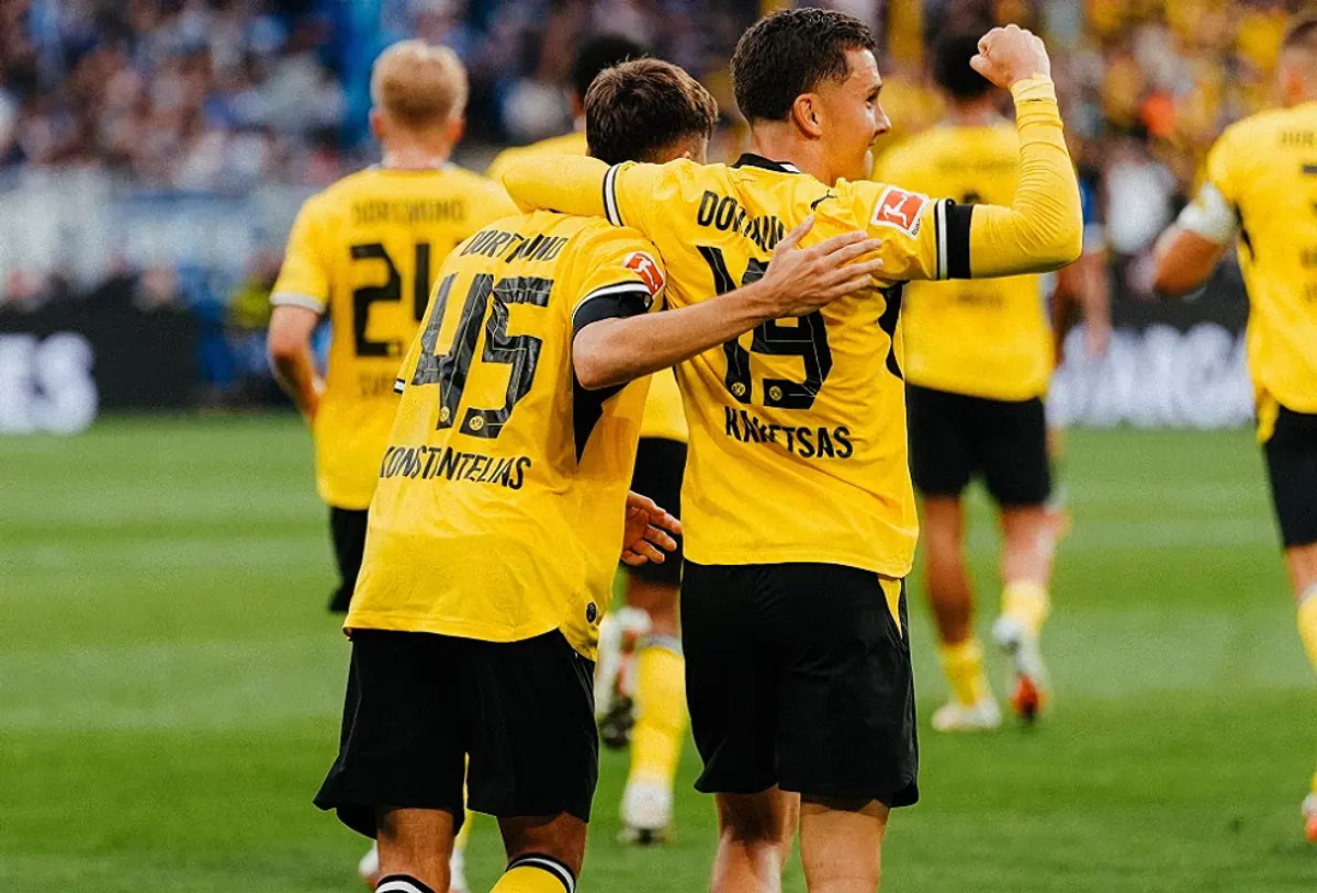 Borussia Dortmund gewinnt 2:0 gegen Hamburg – Konstantelias trifft und verletzt sich
