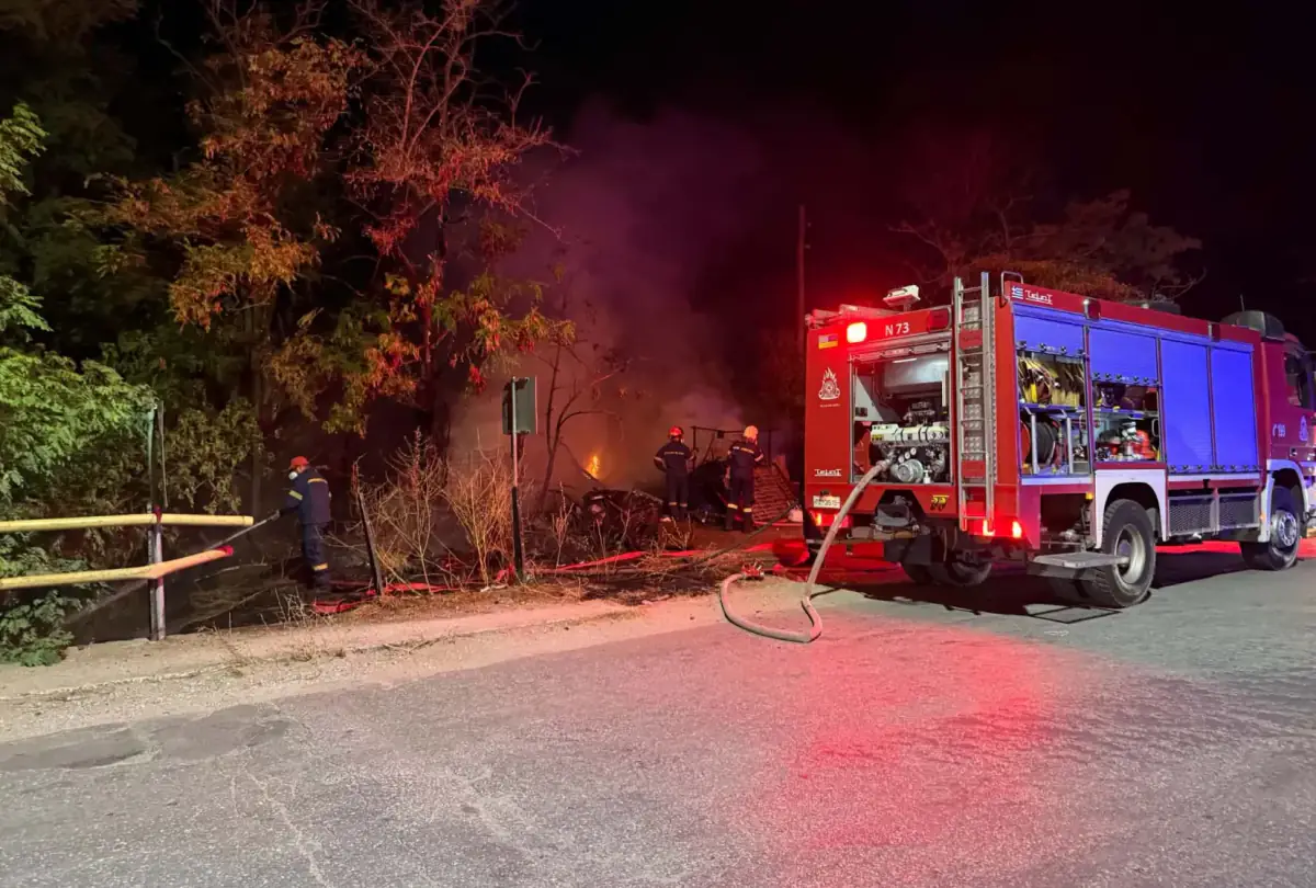 Feuer im Siedlung Hephaistos in Komotini rasch unter Kontrolle