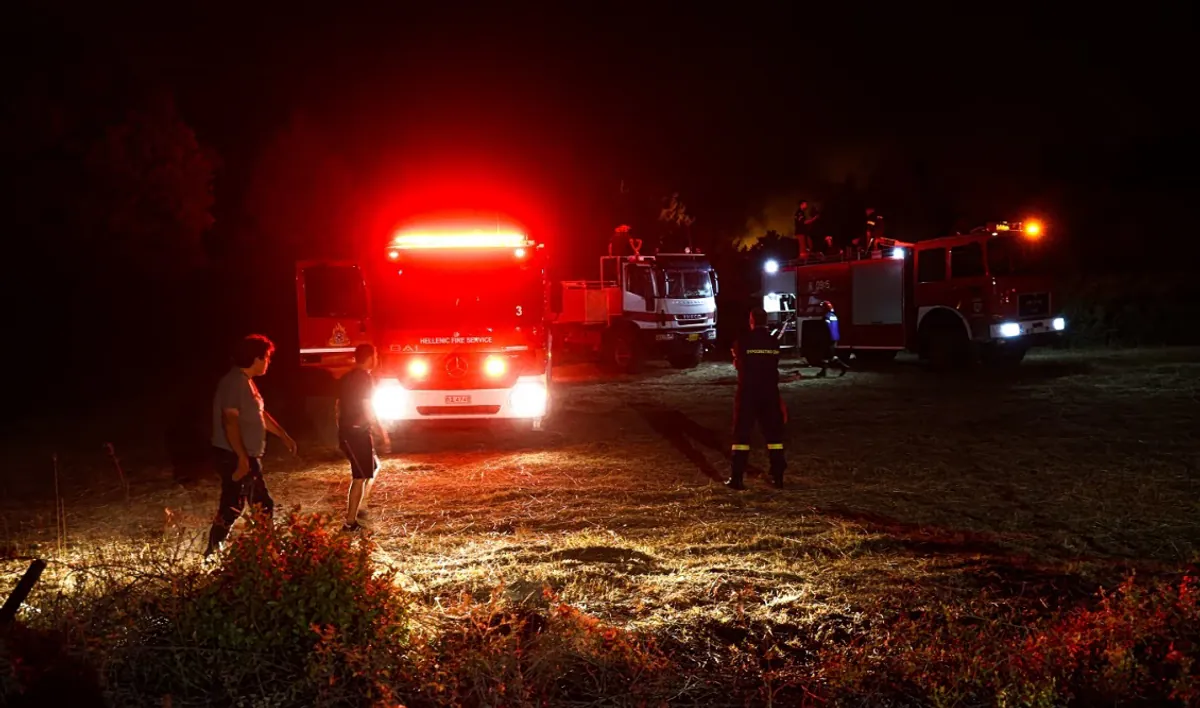 Feuer in Plagia bei Kilkis: Einsatz der Feuerwehr und Ermittlungen