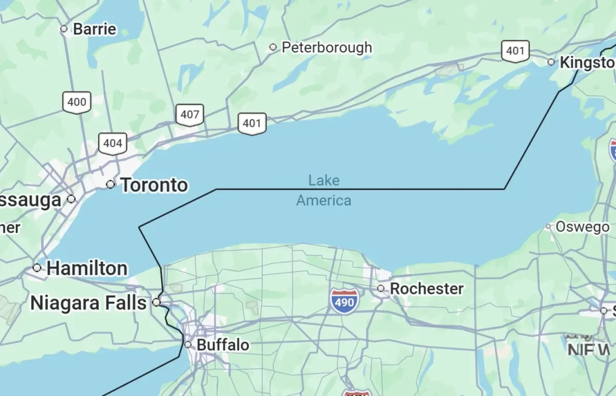 Google Maps benennt Ontario-See in „Lake America“ um – Kanada widerspricht Entscheidung