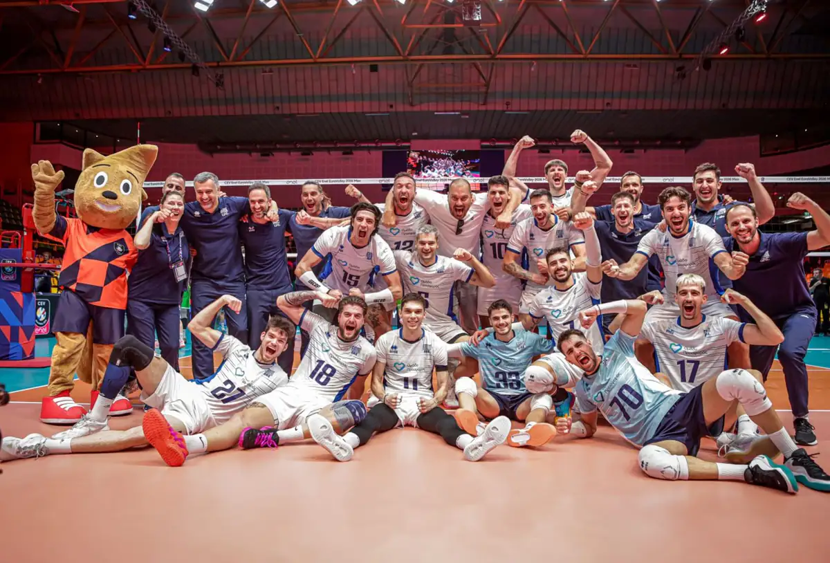 Griechenland gewinnt 3:1 gegen Slowenien beim Eurovolley 2026