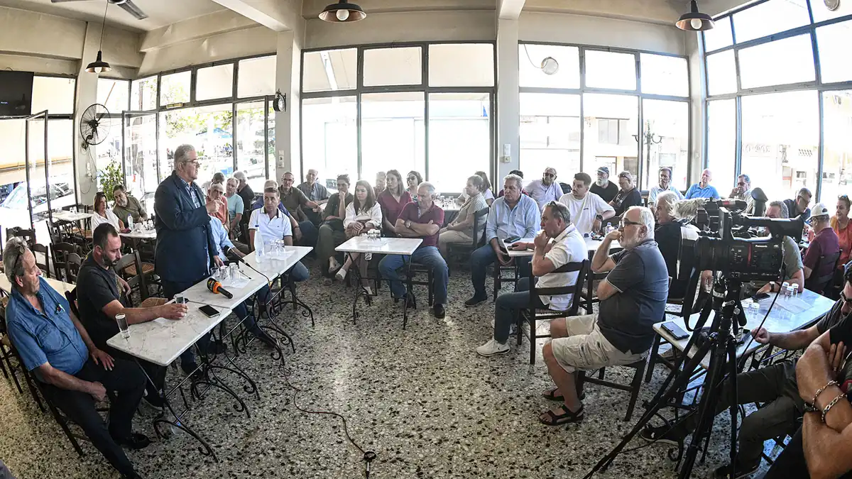 Koutsoumbas aus Atalanti: «Wir stehen an der Seite der Landwirte, ihr Kampf ist gerecht»