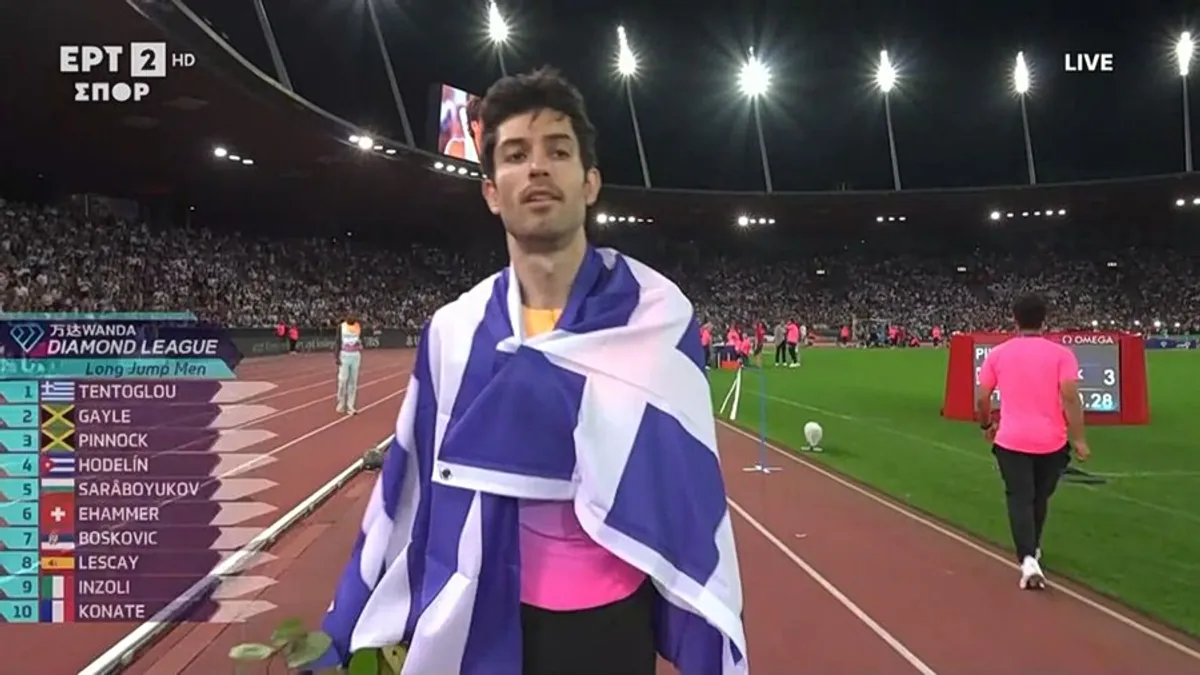 Miltiadis Tentoglou gewinnt Weitsprung bei Diamond League in Zürich