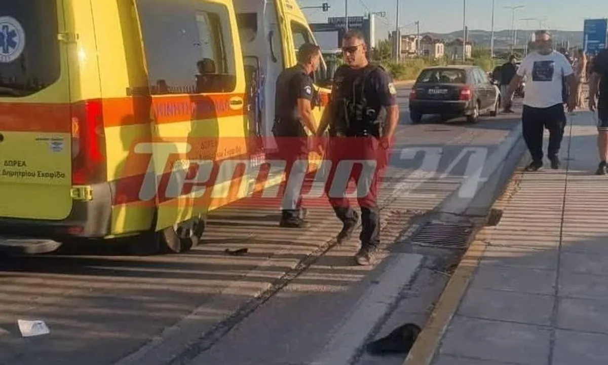 Schwerer Motorradunfall in Patras: 31-jähriger Fahrer bewusstlos