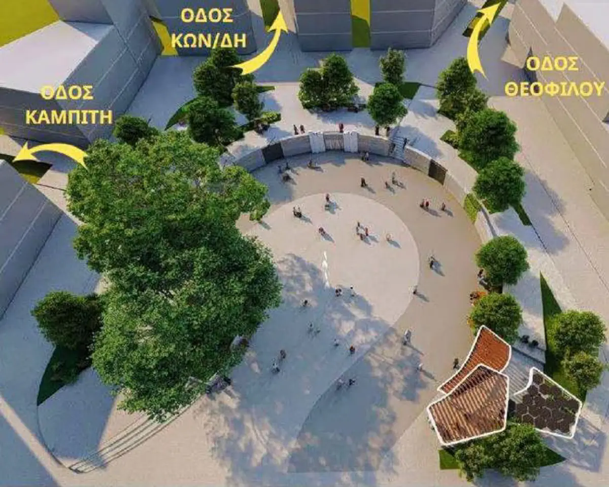 Neugestaltung Karatsou-Platz Naousa: 1,5 Mio. Euro Budget