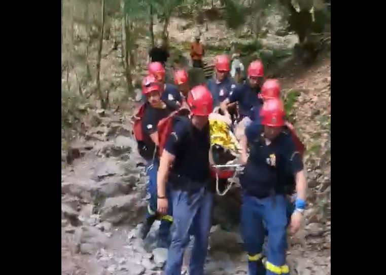 Rettungsaktion am Olymp: Wanderin nach Unfall geborgen