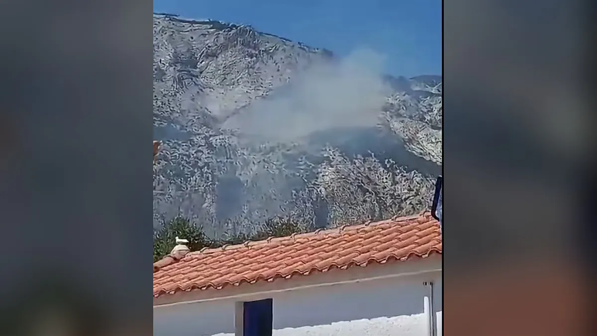 Samos: Granate explodiert inmitten eines Waldbrands – Videoaufnahmen dokumentieren den Vorfall in Marathokampos