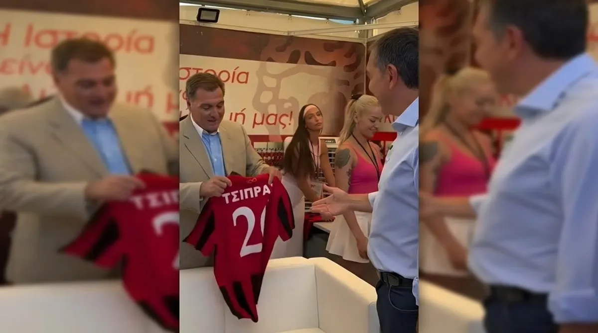 Tsipras auf der DETH: Gespräche über Robotik, Selfies und das Trikot von Apollon Kalamarias