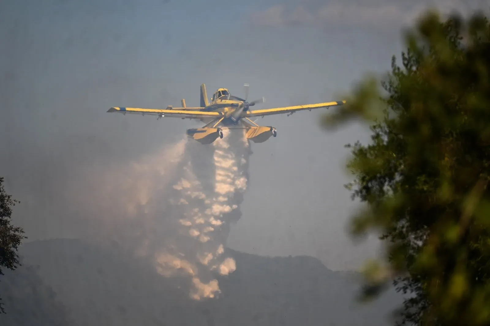 Umfassende Reaktion auf Waldbrand auf Kefalonia: Vier Luftfahrzeuge im Einsatz