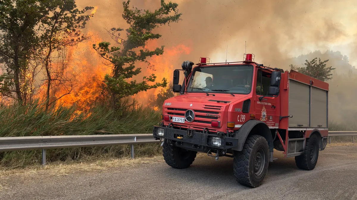 Waldbrand in Potamoula, Ätolien-Akarnanien: Frühwarnung über 112-System