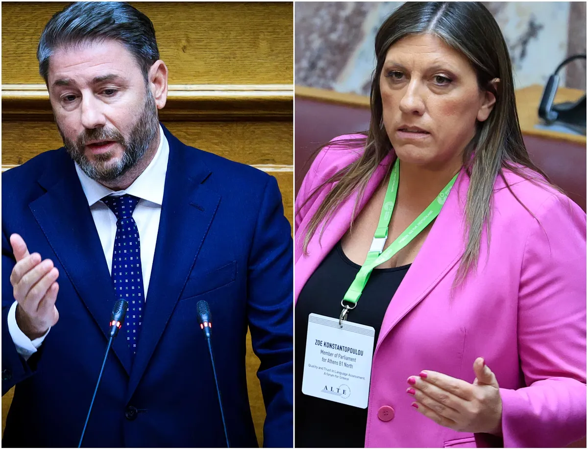 Androulakis Konstantopoulou Streit: Wortgefecht im Parlament